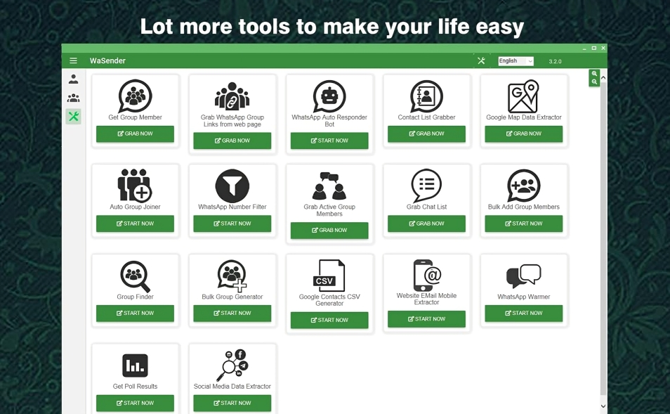 Wasender_Bulk_Whatsapp_Software Interface