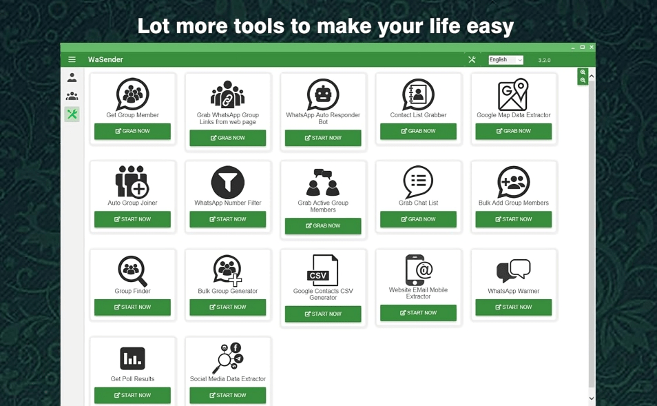 Wasender_Bulk_Whatsapp_Software Interface