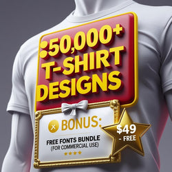 50,000+ T-Shirt Design Templates Bundle – Editable Print-Ready Designs